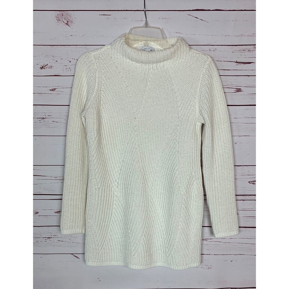 J.Jill Women's XSP Extra Small Petite Cream Ivory Cozy Soft Chenille Sweater